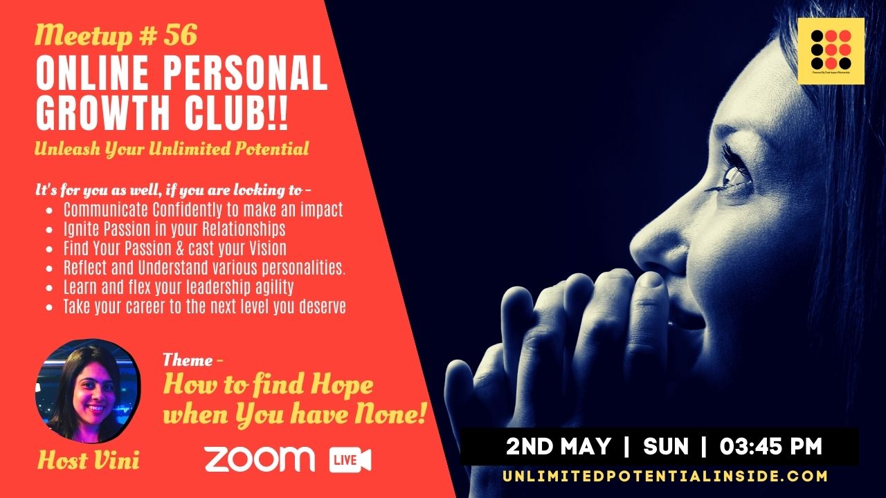 Personal Growth Club Meetup #56 – Unlimited Potential Inside