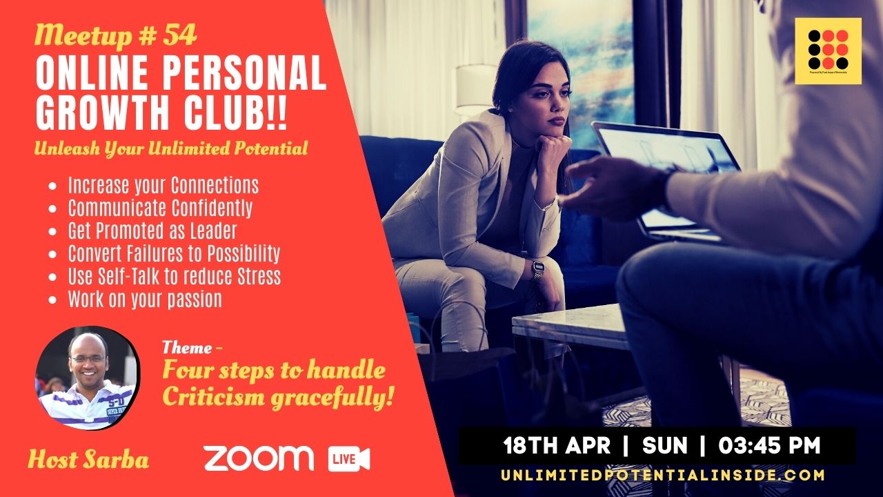 Personal Growth Club Meetup #54 – Unlimited Potential Inside
